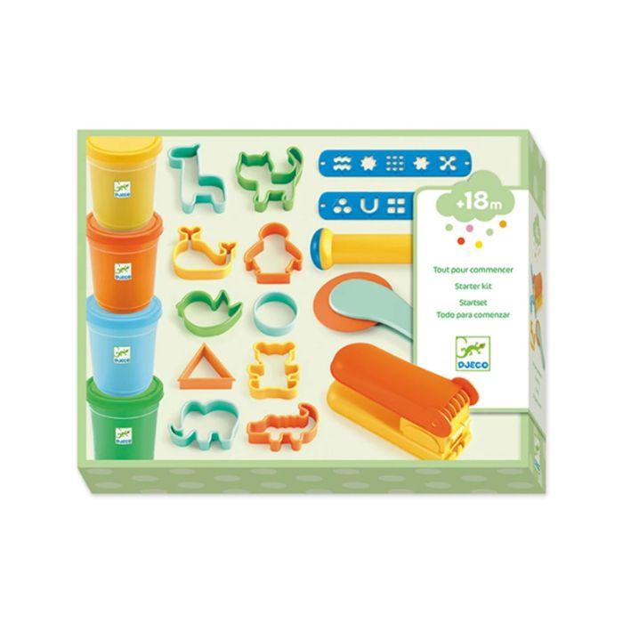 Startset Knete (4 Farben, 15 Werkzeuge)