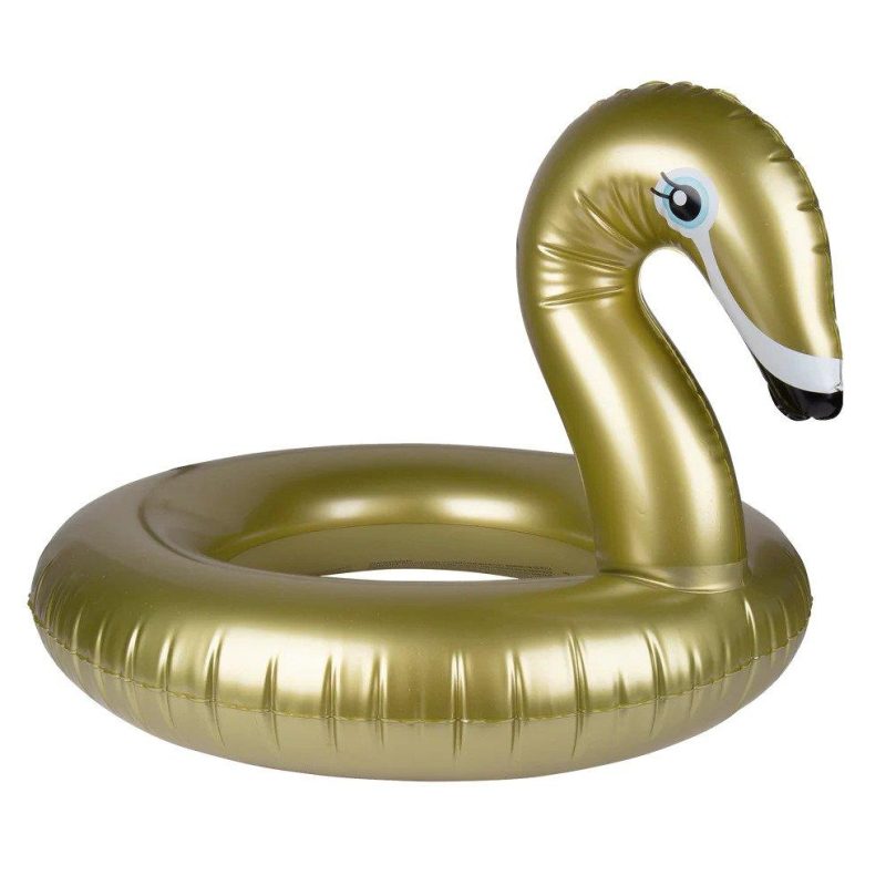 Goldener Schwan Schwimmring 95 cm