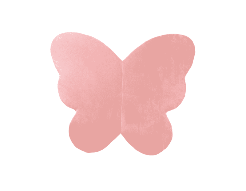 Kidkii Spielmatten Schmetterling Baby Pink