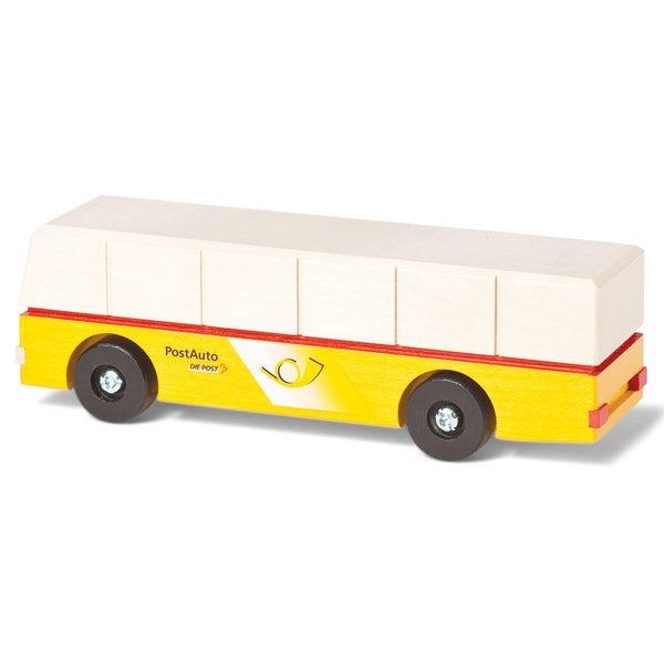 Postauto klein aus Holz - Swissmade