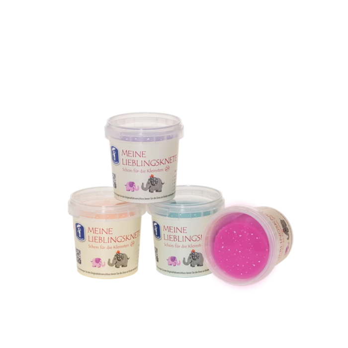 Kinder Soft Knete Glitzer 4x130g – Bild 2